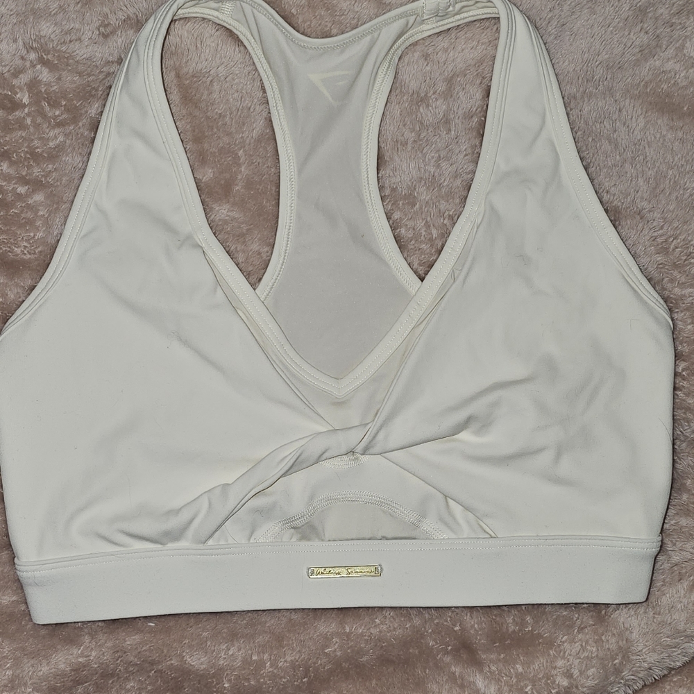 Gymshark Whitney Mesh Sports Bra - unbleached Small